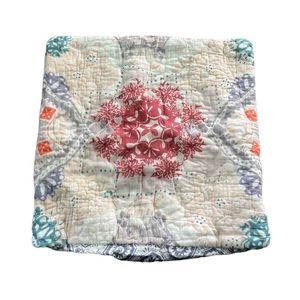 Anthropologie Laterza Euro Sham Throw Pillow Cover Square